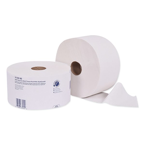 Tork Tork OptiCore® Mid-size Toilet Paper Roll White T10, Universal, 2-ply, 12 x 2000 sheets, 160090 160090